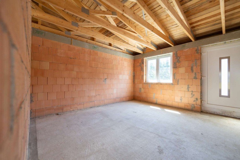 Rohbau Schlafzimmer Doppelhaush�lfte Frankenblick