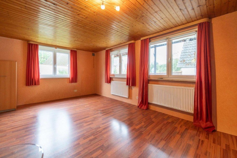 Wohnzimmer Anbau Zweifamilienhaus Neustadt bei Coburg