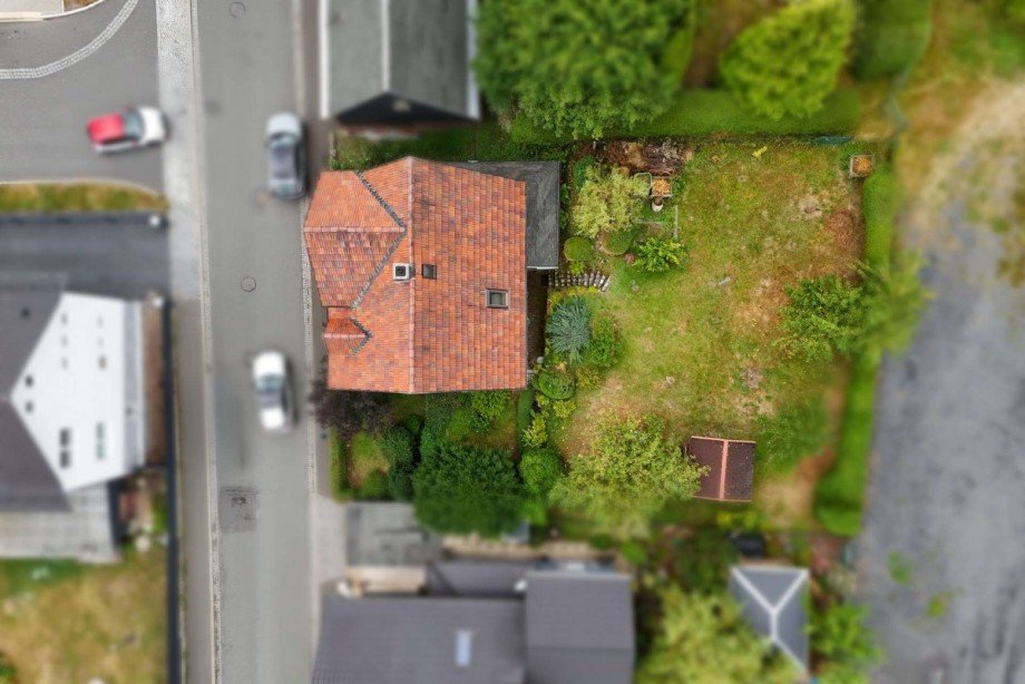 Luftbild Einfamilienhaus Frankenblick