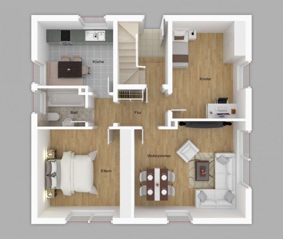 Grundriss Erdgeschoss Haus Pressig OT F�rtschendorf
