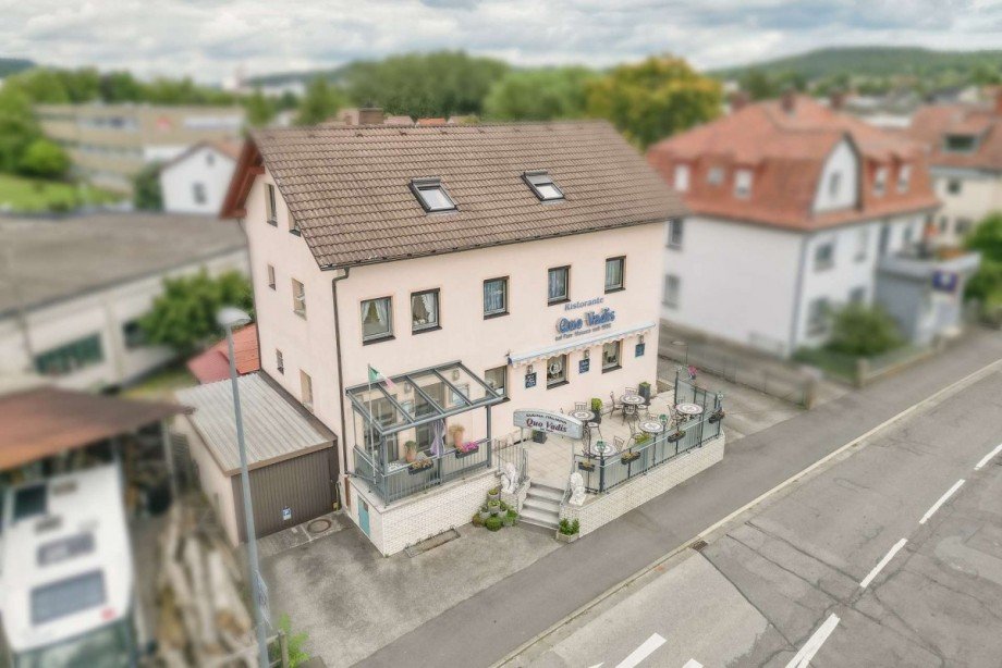Ansicht Luftbild Wohn- / Gesch�ftshaus R�dental