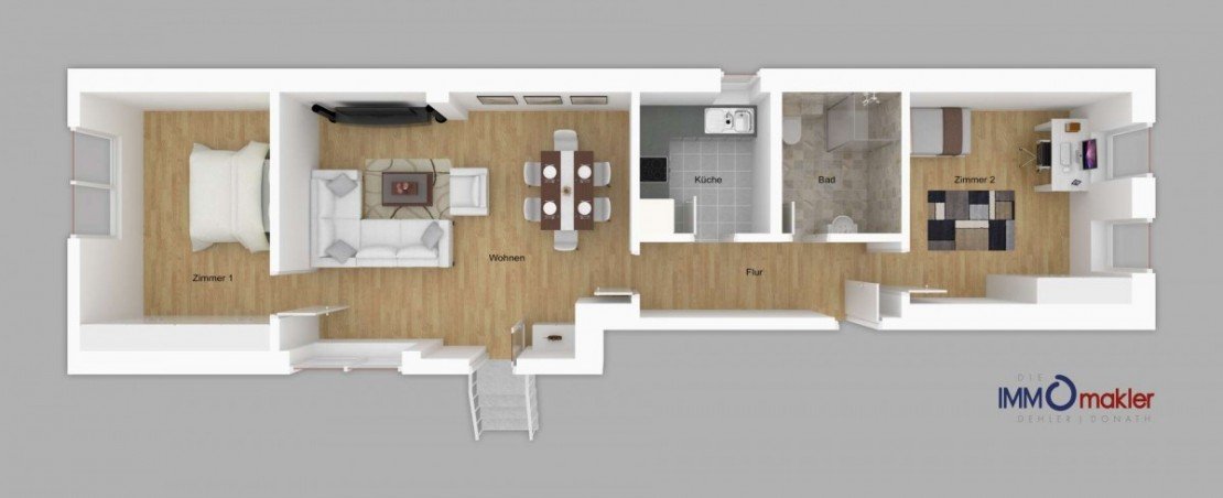 Grundriss Erdgeschosswohnung Neustadt bei Coburg