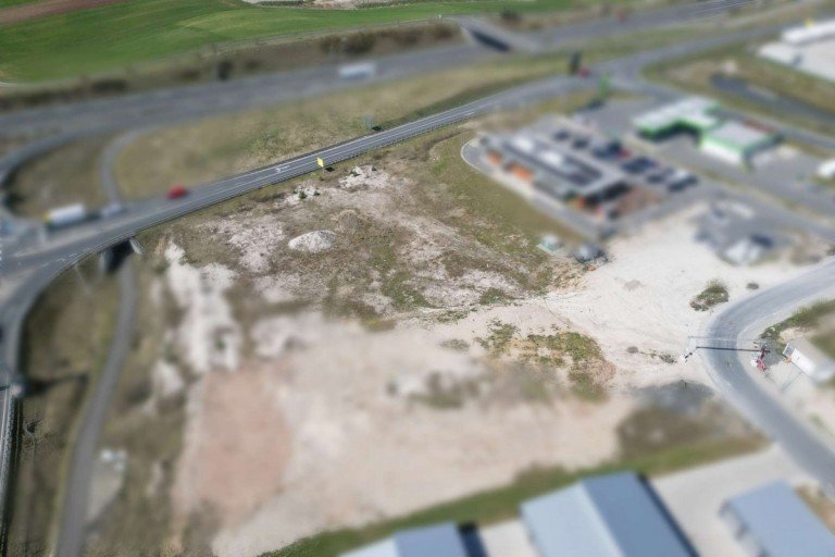 Luftaufnahme Ebersdorf bei Coburg Gewerbegrundst�ck Attraktives Gewerbegrundst�ck direkt an der A73