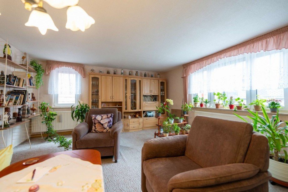 Wohnzimmer OG Einfamilienhaus Schalkau