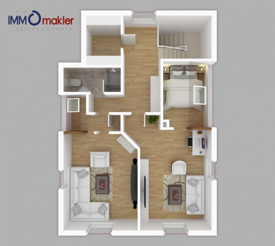 Grundriss Obergeschoss Einfamilienhaus Sonneberg