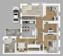 Grundriss Hochwertig ausgestattete 4 Zimmerwohnung unweit des Sonneberger Stadtparks!