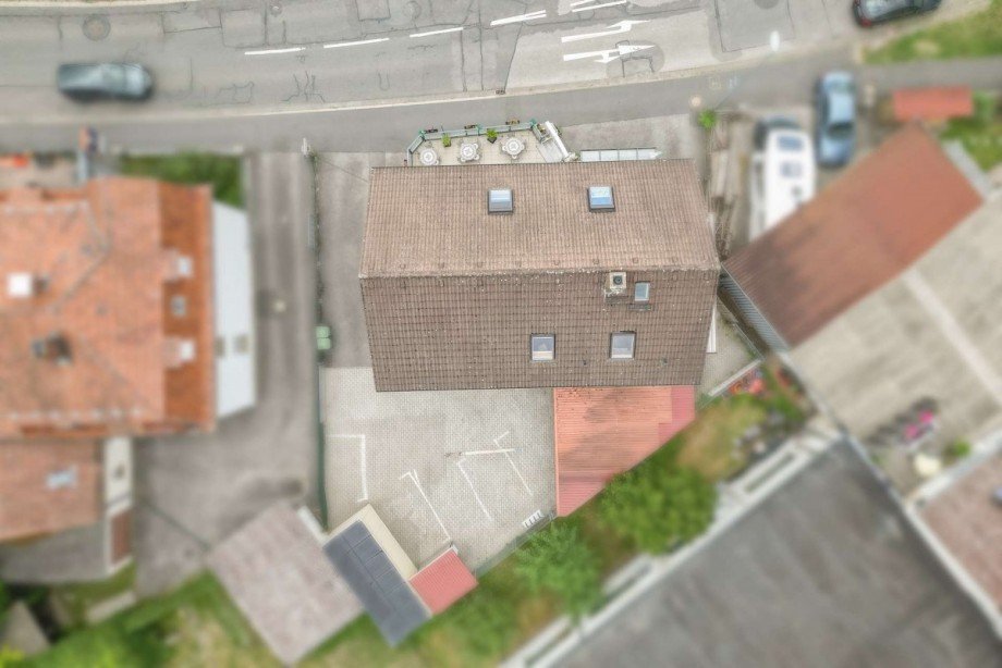 Luftbild Wohn- / Gesch�ftshaus R�dental