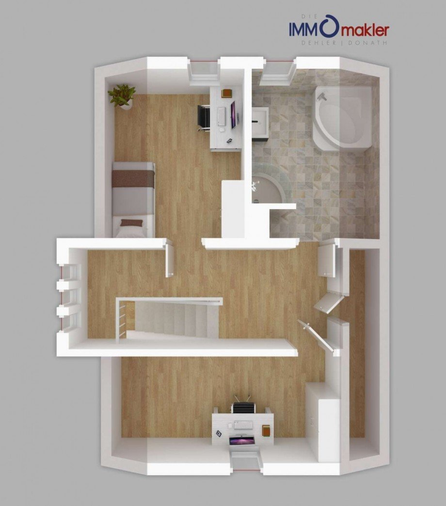 Grundriss Obergeschoss Einfamilienhaus Schalkau