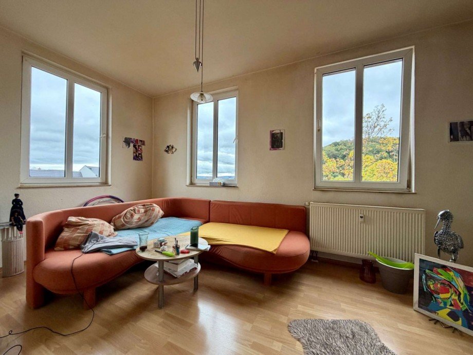 Wohnzimmer Etagenwohnung Sonneberg