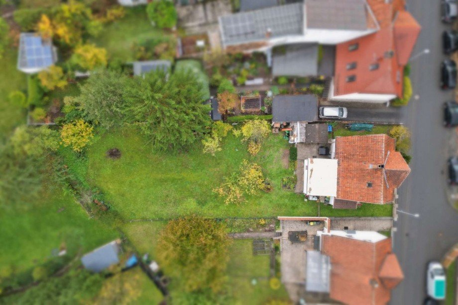 Luftbild Haus und Garten Einfamilienhaus Coburg