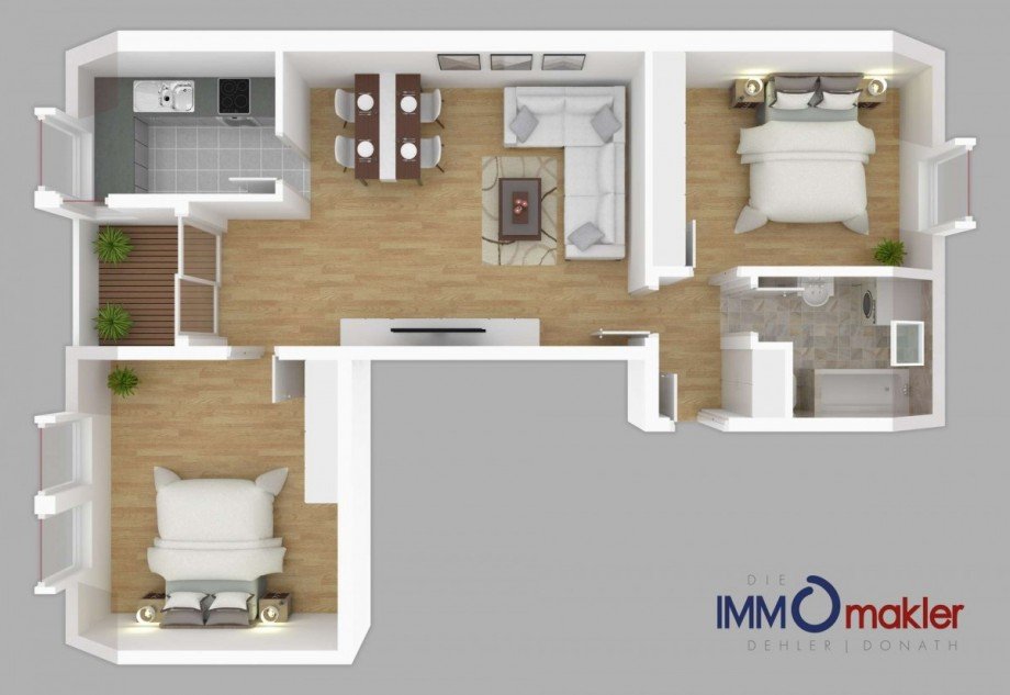 Grundriss Etagenwohnung Coburg