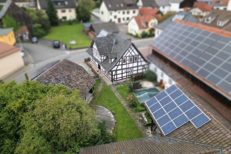 Luftbild Einfamilienhaus Weitramsdorf
