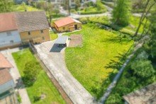 Luftaufnahme Kleines Einfamilienhaus mit sch�nem Grundst�ck direkt in Lautertal!