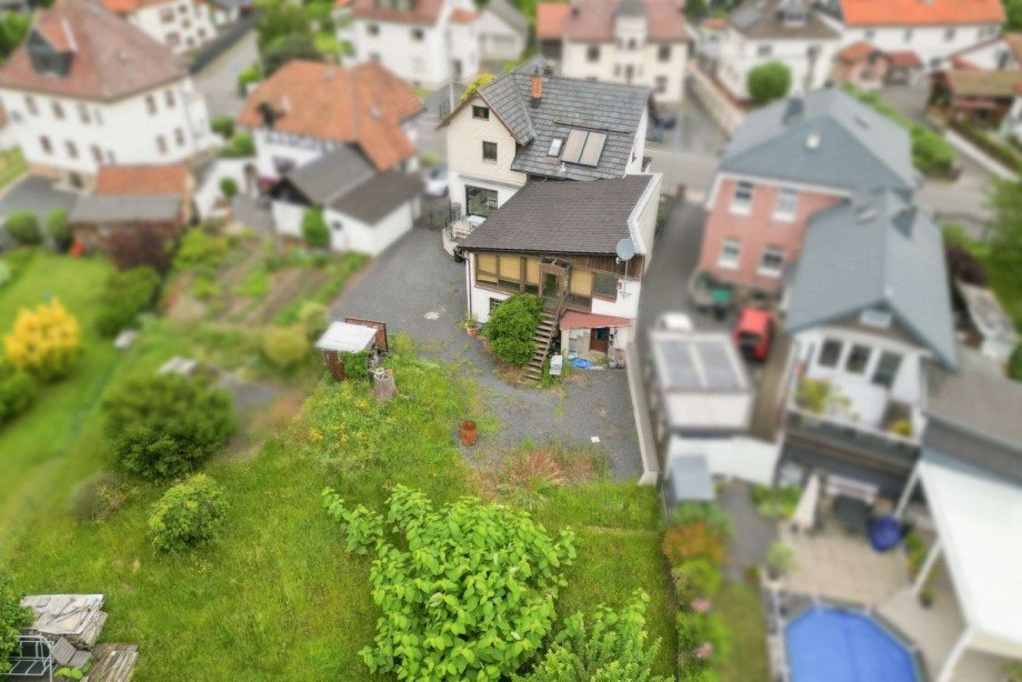Ansicht Luftbild Einfamilienhaus Sonneberg
