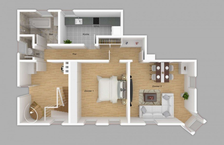 Grundriss Maisonettewohnung Sonneberg