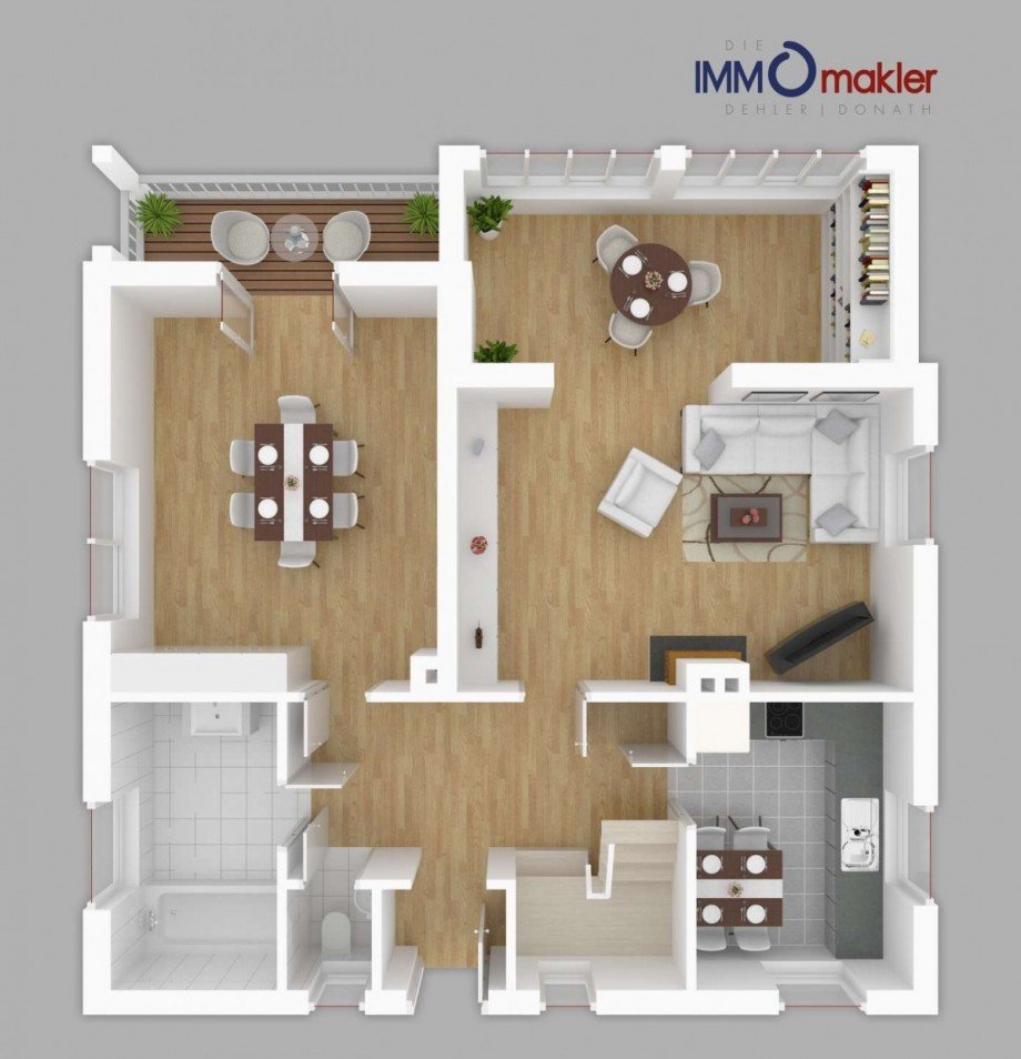 Grundriss Erdgeschoss Einfamilienhaus F�ritztal