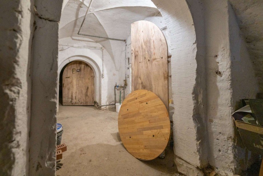 Kreuzgew�lbe im Keller Haus Lautertal