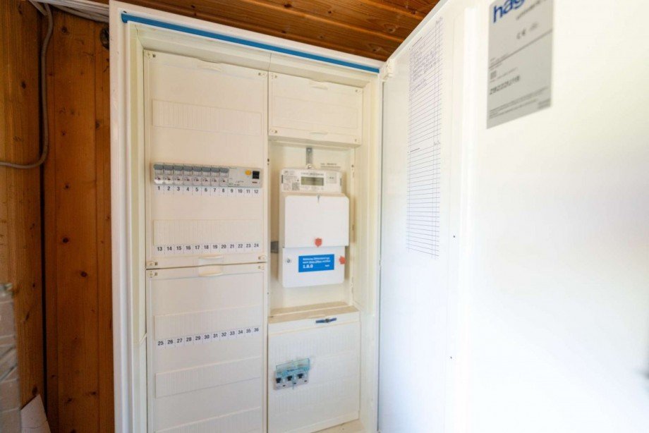 Z�hlerschrank mit Elektroverteilung Einfamilienhaus R�dental
