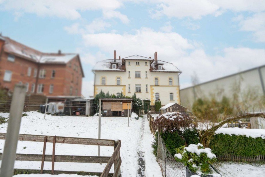 Ansicht vom Garten Mehrfamilienhaus Eisfeld