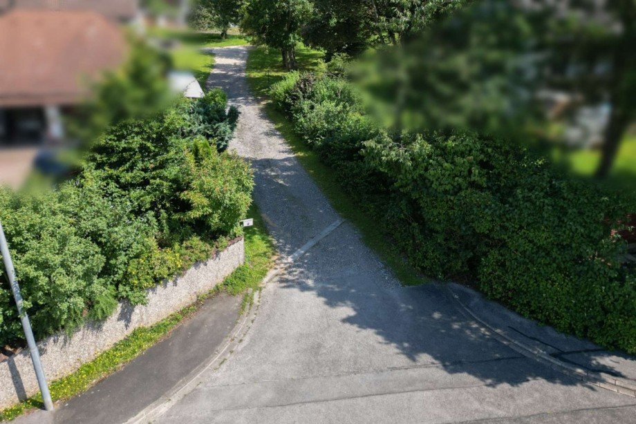 Einfahrt zum Grundst�ck Grundst�ck Ebersdorf bei Coburg