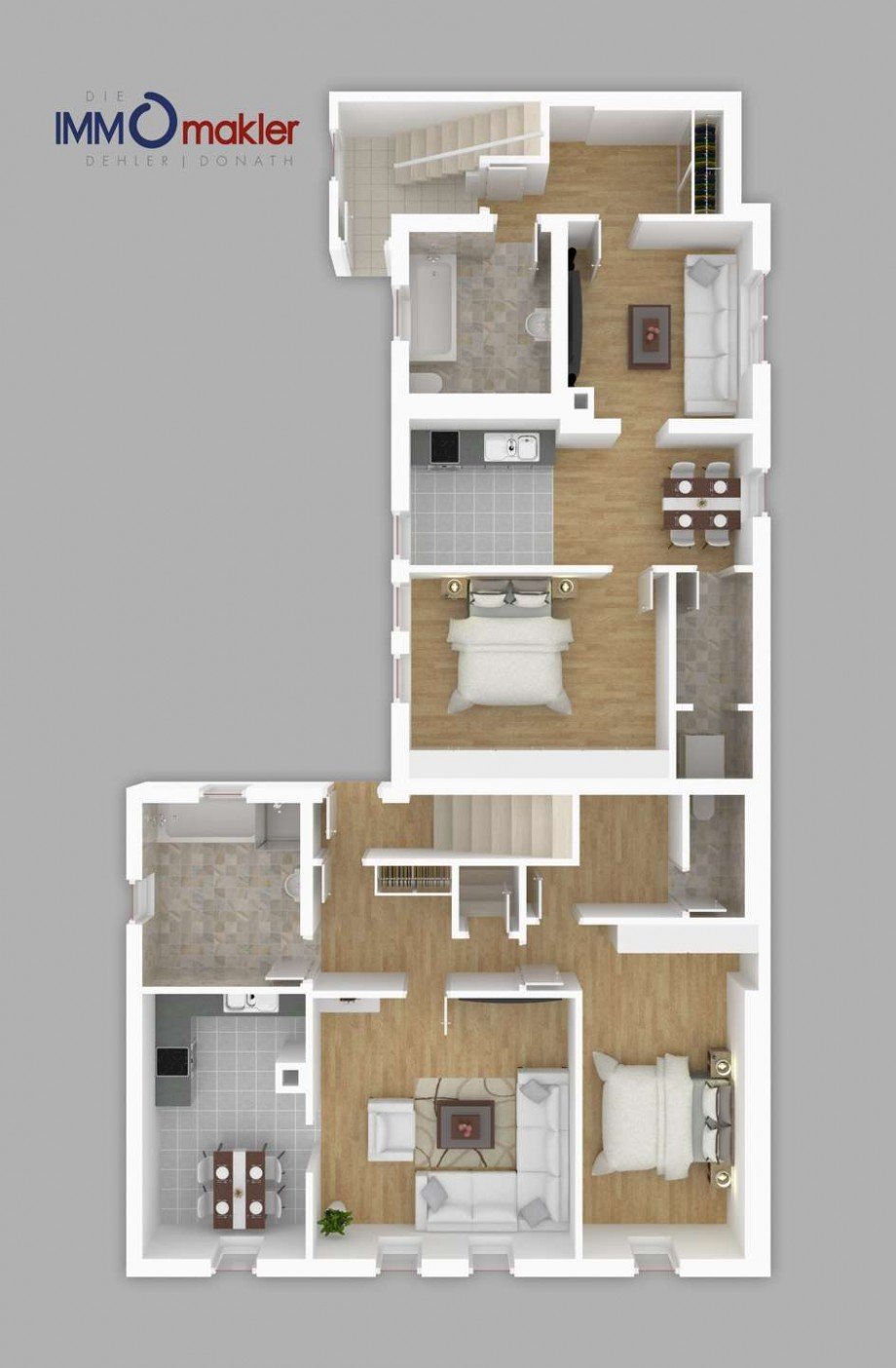 Grundriss Erdgeschoss Mehrfamilienhaus Coburg