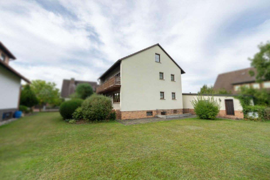 Ansicht Garten Einfamilienhaus Neustadt bei Coburg