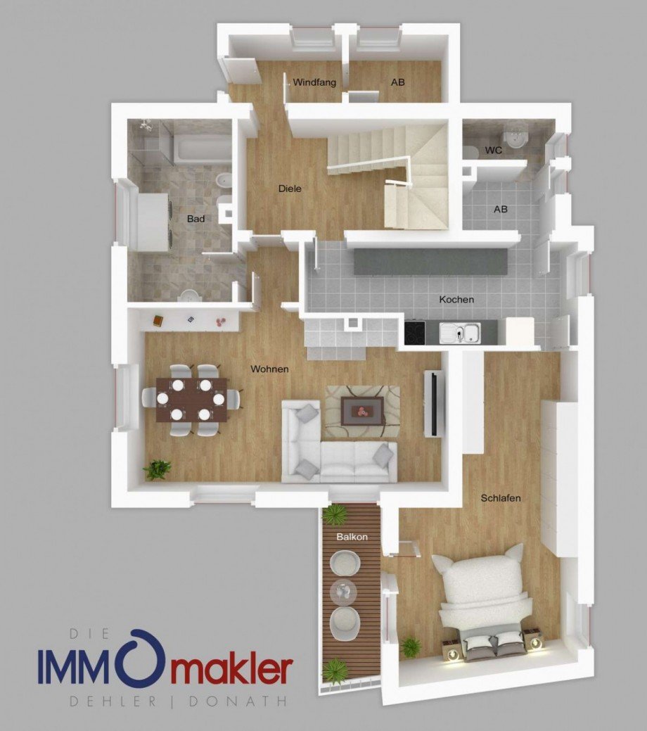 Grundriss EG Zweifamilienhaus R�dental
