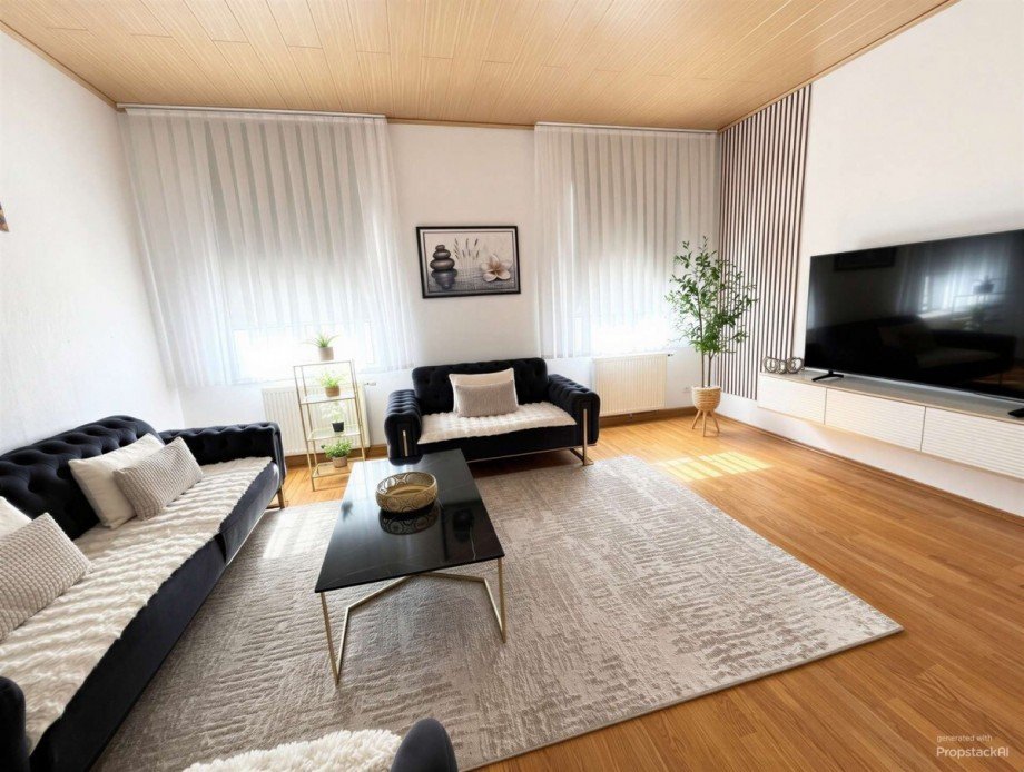 Wohnzimmer Etagenwohnung Sonneberg
